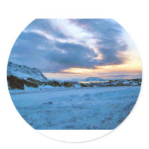 Rock Ice Sky Sun by Ozborne Whilliamsson Sticker