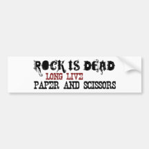 Rock Is Dead Bumper Sticker