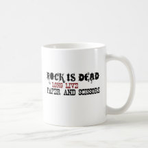 Rock Is Dead Coffee Mugs