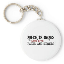 Rock Is Dead Keychains