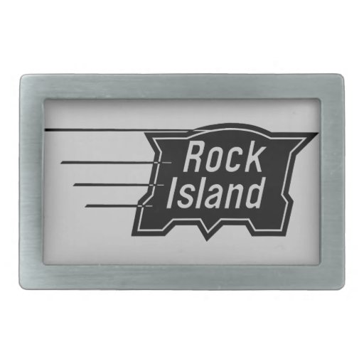 Rock Island Railroad Speed Logo Belt Buckle