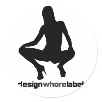 Rock=Life 'Designwhore Label' Punstar Sticker