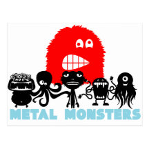 Rock=Life 'Metal Monsters' Postcard