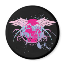 Rock=Life 'Miss Trendskull' Black Magnet