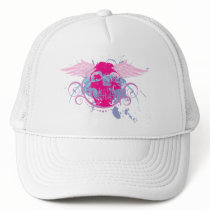 Rock=Life 'Miss Trendskull' White Baseball Cap hats