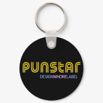 Rock=Life 'Punstar' Designwhore Label Keychain