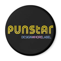Rock=Life 'Punstar' Designwhore Label Magnet