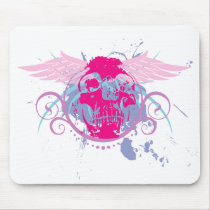 Rock=Life 'Trendskull' White Mousepad