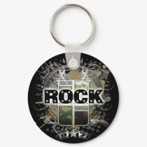Rock=Life 'Vintage Rock' Keychain
