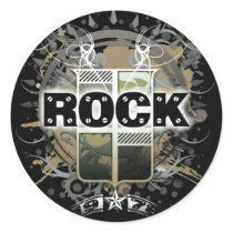 Rock=Life 'Vintage Rock' Sticker