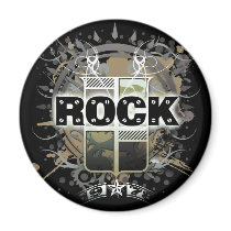 Rock=Life 'Vintage Rock' Sticker magnets