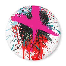 Rock=Life 'X-Rated' White Magnet