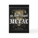 Rock=Life 'Ye Olde Skool Metal' Greeting Card