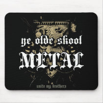 Rock=Life 'Ye Olde Skool Metal' Mousepad