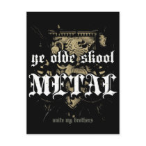 Rock=Life 'Ye Olde Skool Metal' Postcard