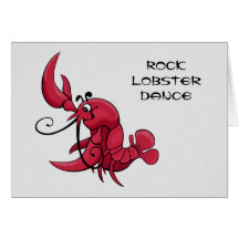 Rock Lobster Dance Card