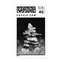 Rock Man - Stone Inukshuk Figure Stamp