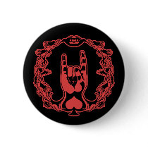 Rock Me Hand Pinback Button