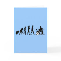 Rock Music Drummer and Jazz Dubstep Drums Card