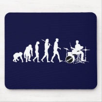 Rock Music Drummer and Jazz Dubstep Drums Mousepads