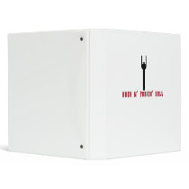 Rock N' Forkin' Roll 3 Ring Binder