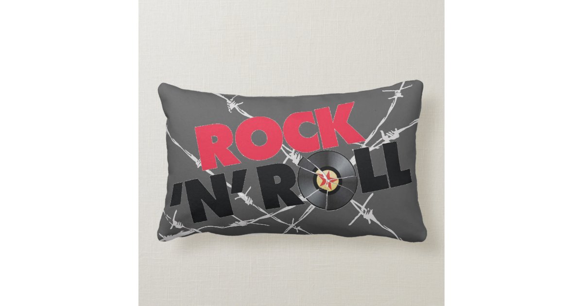 Rock N Roll 2 Sided Pillow Zazzle
