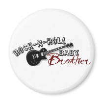 Rock-n-Roll Baby Brother magnets