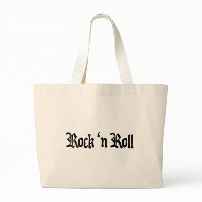 rock n roll canvas bags by Just2Cute