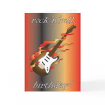 rock 'n' roll birthday greeting card