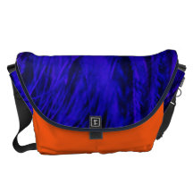 Rock n’ Roll Blue & Orange Beast Large Messenger Courier Bag