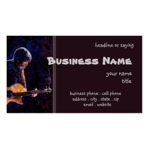 Rock n Roll Business Card Template