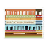 Rock' N' Roll Concert Postcard