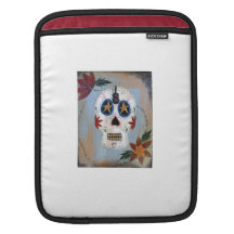 Rock N Roll Day of the Dead  Skull iPad Sleeve