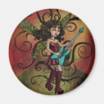 Rock N Roll Fairy Refrigerator Magnets