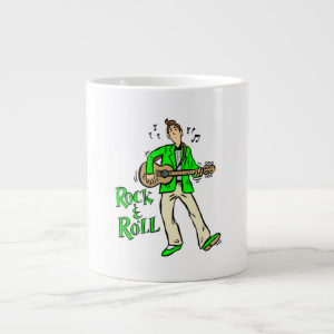 rock n roll guy playing guitar green.png jumbo mug