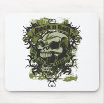 Rock n Roll is my Life Skull mousepads