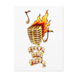 Rock N' Roll Microphone postcards