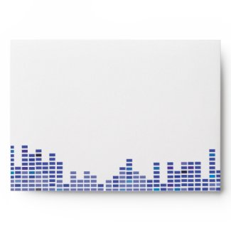 Rock n Roll Musical Bar Bat Mitzvah envelope envelope