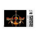 Rock n Roll Postage Stamp