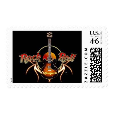 Rock n Roll Postage Stamp