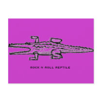 rock n roll reptile postcards by holycrocodile rock n roll reptile postcards