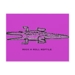 rock n roll reptile postcards