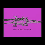 rock n roll reptile postcards