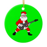 Rock N Roll Santa Claus Christmas Tree Ornaments