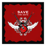 Rock 'n' Roll Save the Date invitation