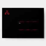 Rock 'n' Roll Wedding Poster (Black / Red) Envelopes