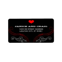 Rock 'n' Roll Wedding Poster (Black / Red)