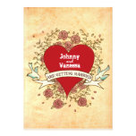 Rock 'n' Roll Wedding (Roses) invitations