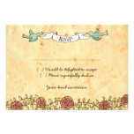 Rock 'n' Roll Wedding (Roses) RSVP w/ envelopes invitations