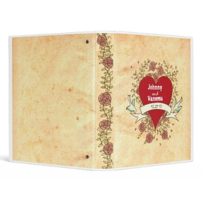 Rock 'n' Roll Wedding (Roses) Vinyl Binders